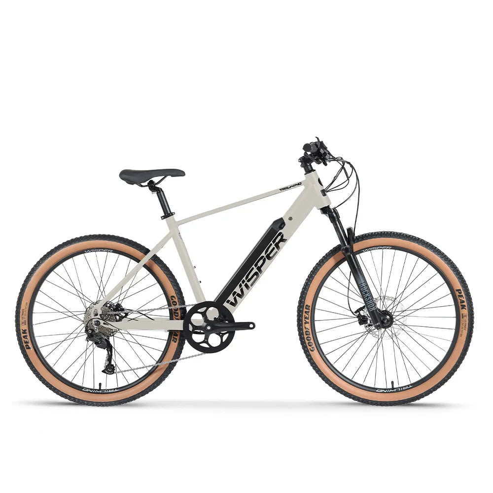 Wisper Tailwind Trail Crossbar Electric Bike - ActivePeak