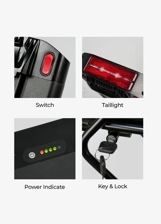 Rear Rack + 13Ah Rear Battery for EP-2 PRO - ActivePeak